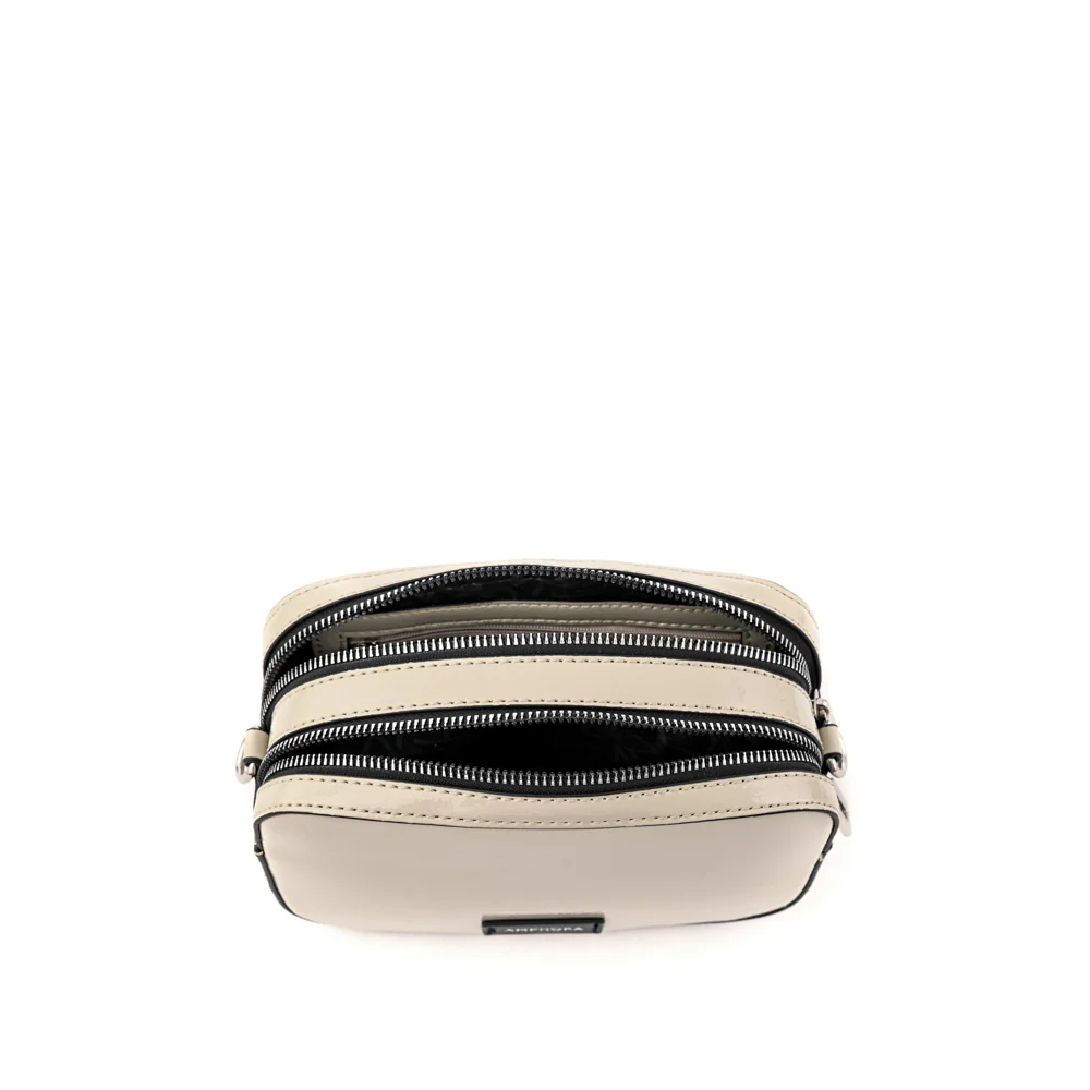 Cartera bandolera mediana marguerite blanco crudo - Imagen 4