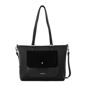 Cartera tote mediana becca Negro especial
