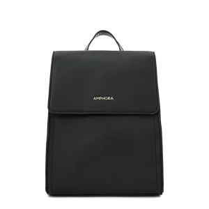 Mochila con tapa mediana nila Negro especial