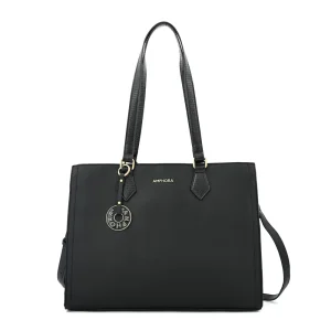 Cartera tote porta notebook grande nila Negro especial