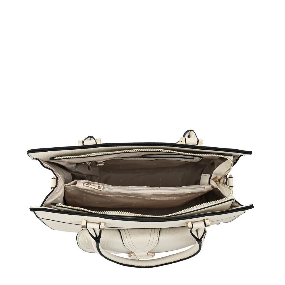 Cartera tote grande marla blanco crudo - Imagen 4