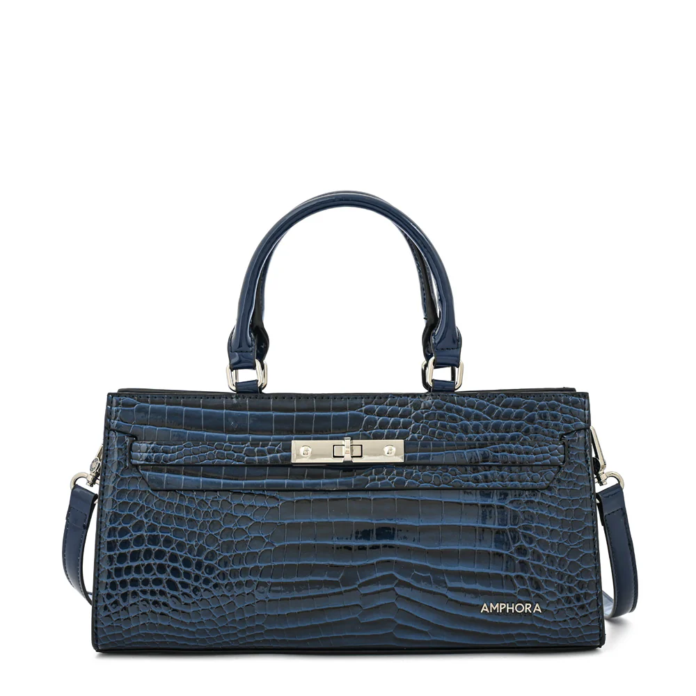 Cartera tote mediana julia azul oscuro