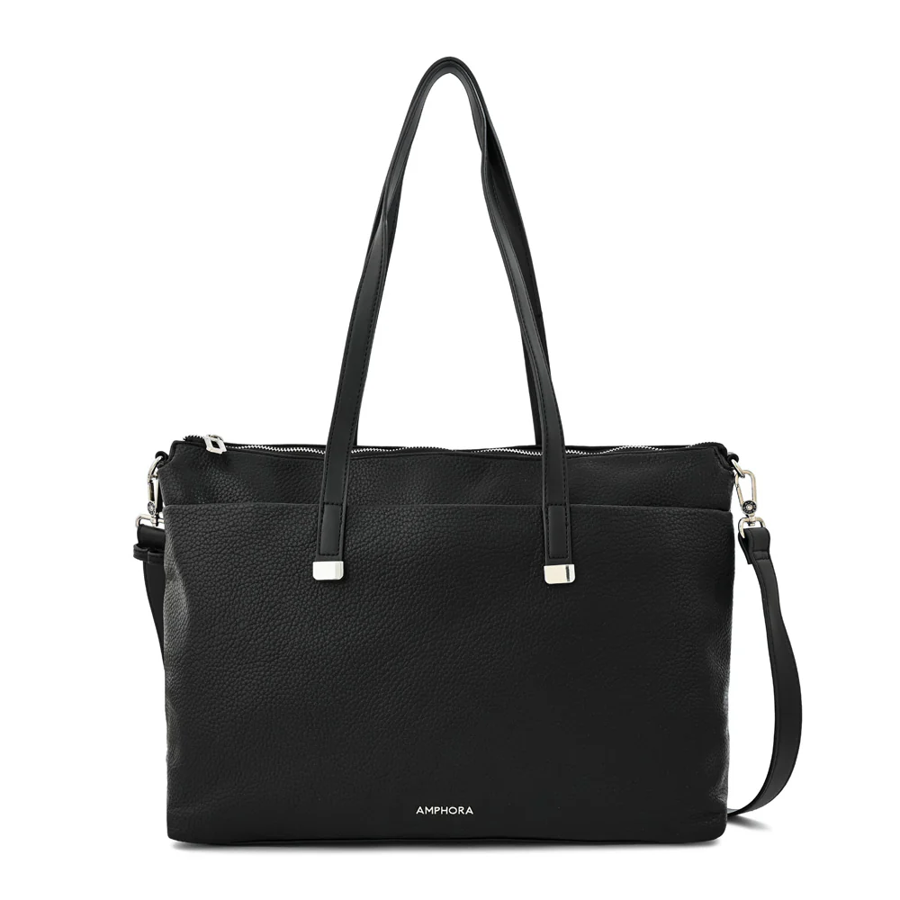 Cartera tote porta notebook lilian Negro especial