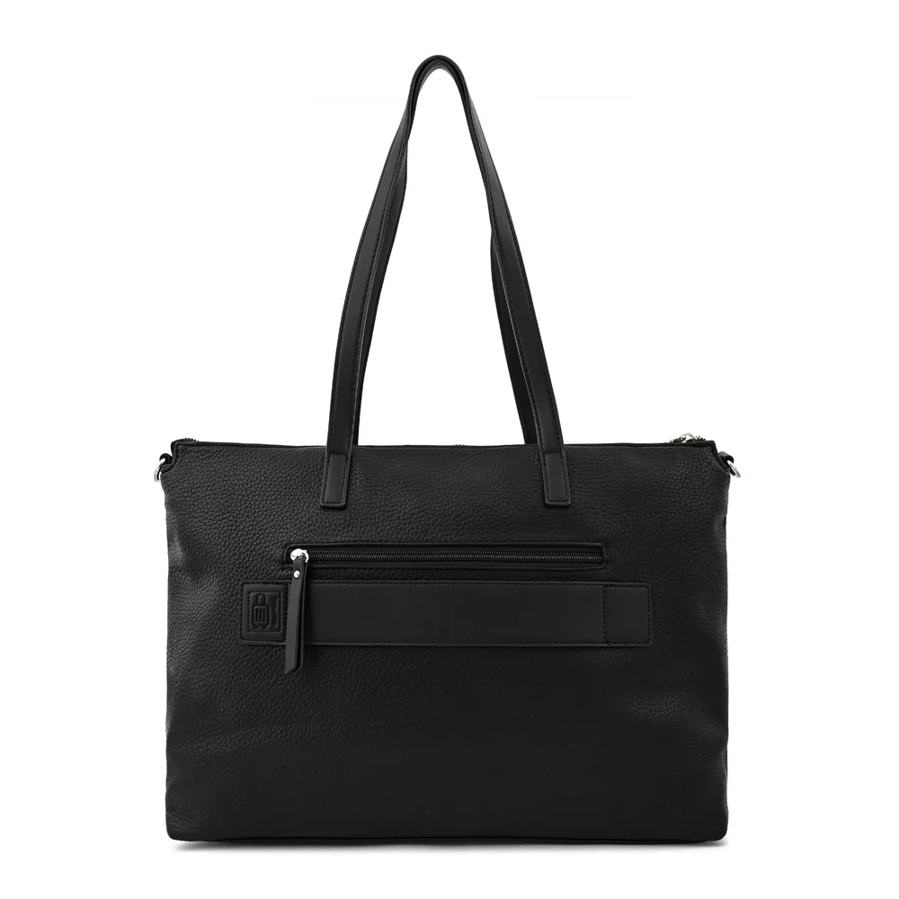 Cartera tote porta notebook lilian Negro especial - Imagen 3