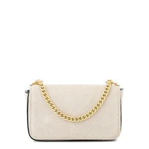 Cartera Bandolera con tapa molly pequeña blanco crudo