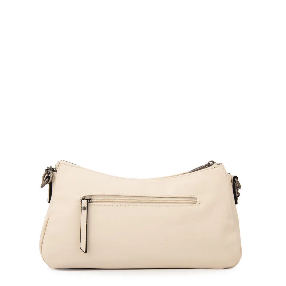 Cartera Corte Oval mediana bonnie blanco crudo - Imagen 3