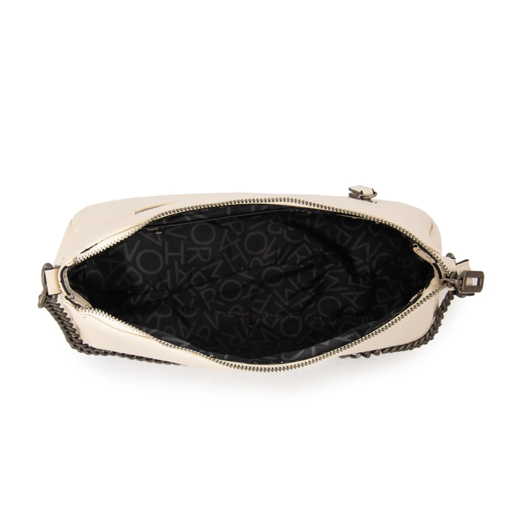 Cartera Corte Oval mediana bonnie blanco crudo - Imagen 4