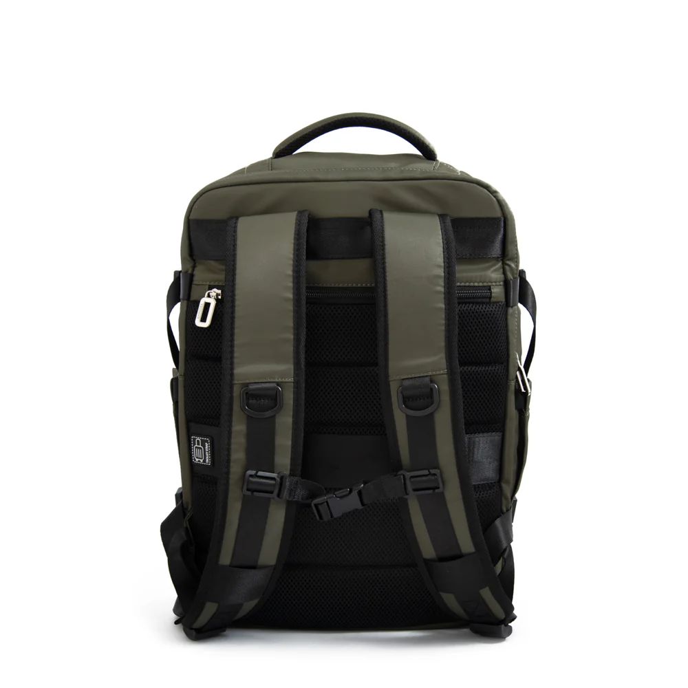 Mochila travel con tapa grande vesta verde oliva - Imagen 3