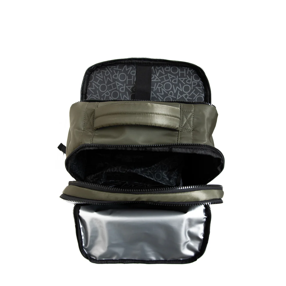 Mochila travel con tapa grande vesta verde oliva - Imagen 4