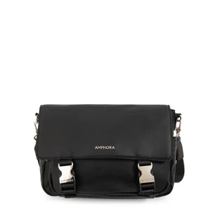 Cartera Bandolera con tapa lois mediana negro especial