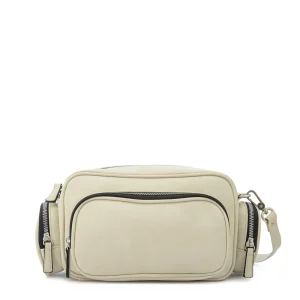 Cartera Bandolera yanis pequeña blanco crudo