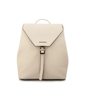 Mochila con tapa dayla mediana blanco crudo