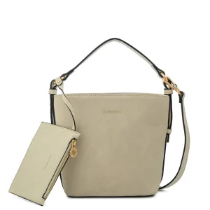 Cartera Bandolera renata mediana blanco crudo