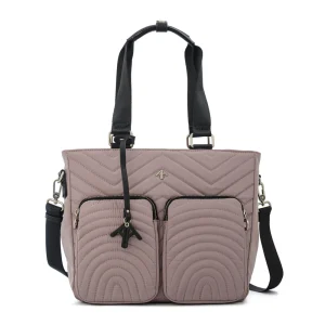 Cartera tote georgia grande rosa viejo