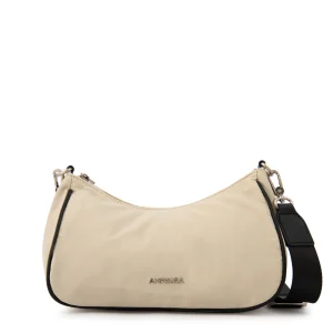 Cartera Bandolera catalina pequeña blanco crudo