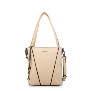 Cartera Bandolera miriam mediana blanco crudo