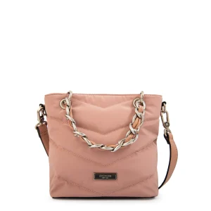 Cartera bandolera mariela mediana rosa viejo