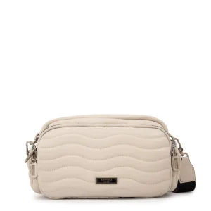 Cartera bandolera evelyn mediana blanco crudo