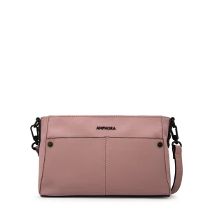 Cartera bandolera daniella pequeña rosa viejo