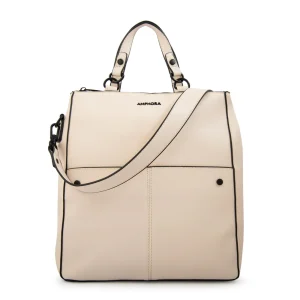 Mochila daniella mediana blanco crudo