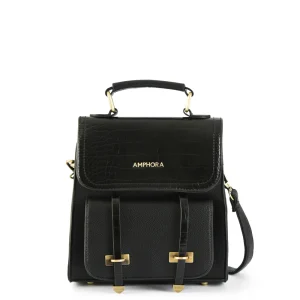 Mochila Con Tapa Pequeña Kelly Negro especial