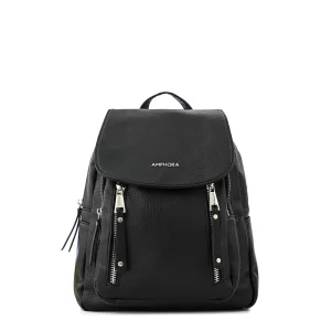 Mochila con tapa mediana crofia Negro especial