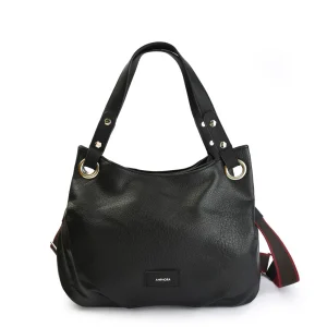 Cartera Dos Asas Tres divisiones grande silke negro