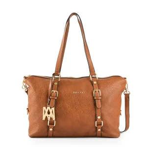 Cartera dos asas grande neryza café