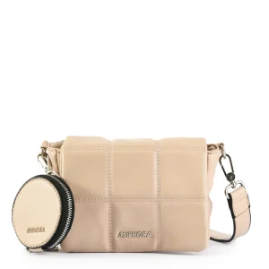 Cartera bandolera pequeña meli beige oscuro