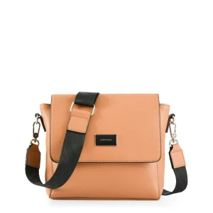 Cartera bandolera pequeña kiraz camel