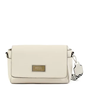 Cartera bandolera pequeña marta blanco crudo