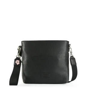 Cartera bandolera mediana blossom negro