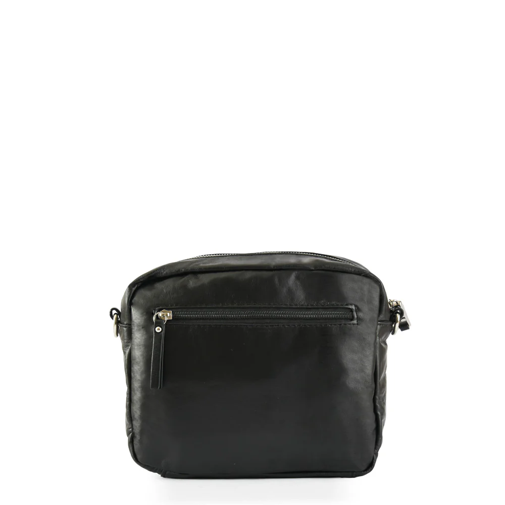 Cartera bandolera pequeña organic negro - Imagen 3