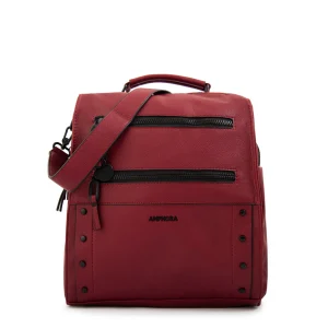 Mochila jazmin mediana rojo oscuro