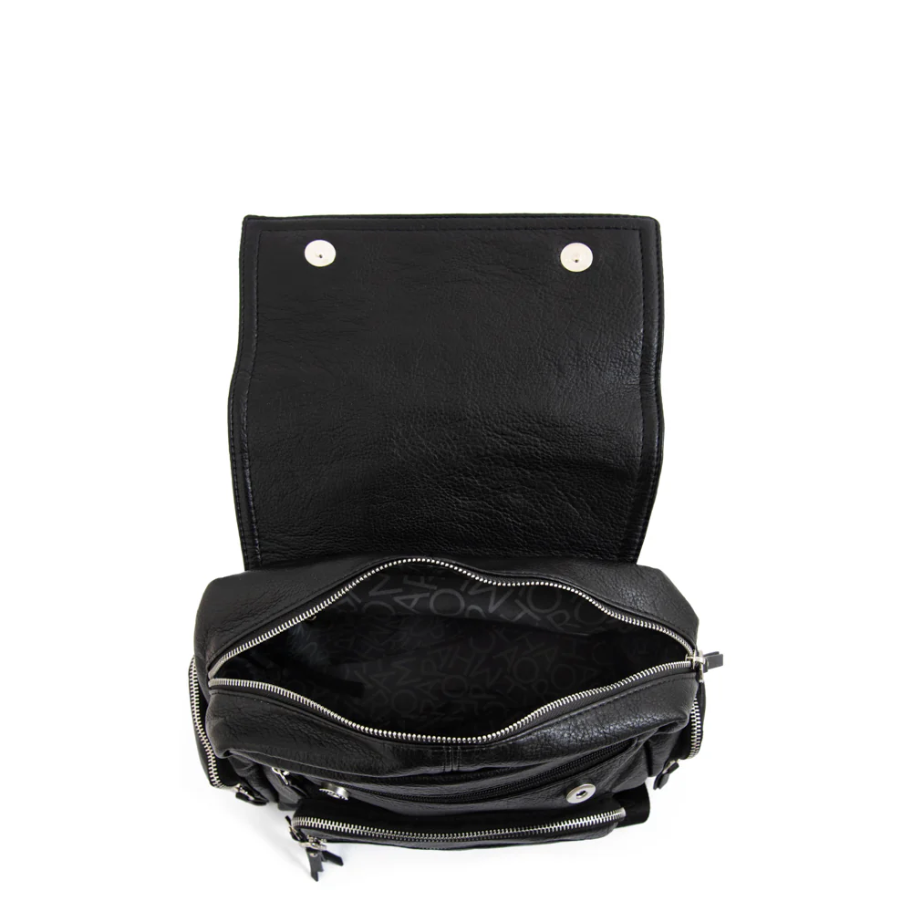 Mochila con tapa mediana harmonie Negro especial - Imagen 4