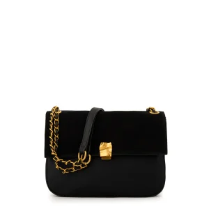 Cartera Bandolera con tapa mediana estonia negro especial