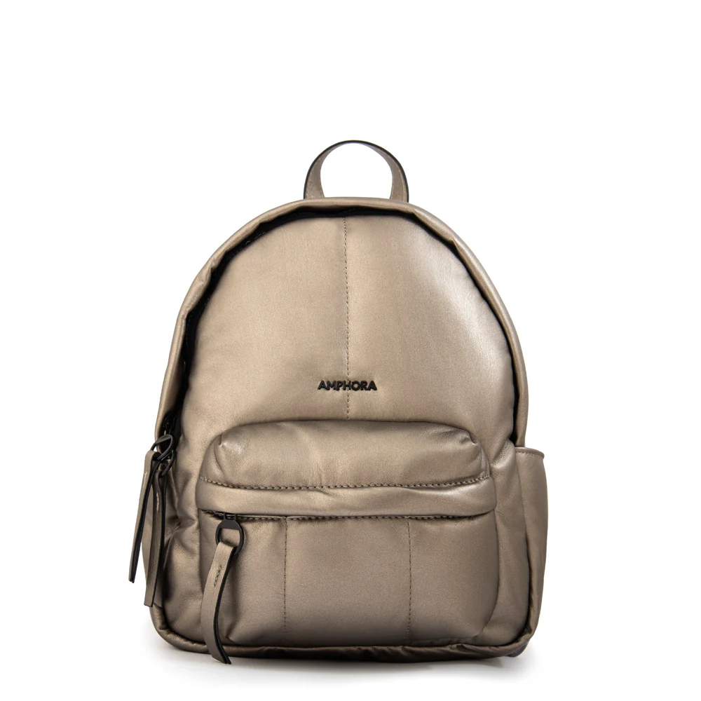 Mochila mediana guyana plateado oscuro