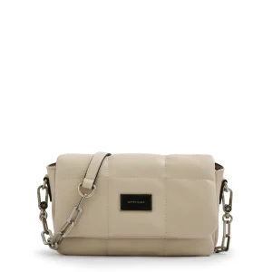 Cartera Bandolera con tapa mediana vania blanco crudo