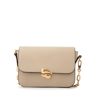 Cartera Bandolera mediana lizet blanco crudo