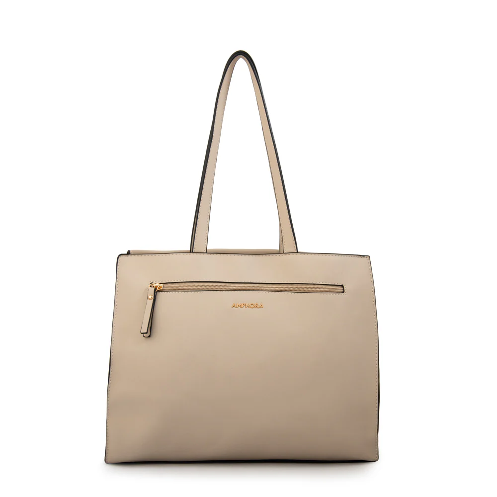 Cartera tote grande lizet blanco crudo - Imagen 3