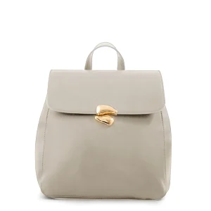 Mochila con tapa mediana lizet blanco crudo