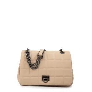 Cartera Bandolera con tapa mediana grecia blanco crudo