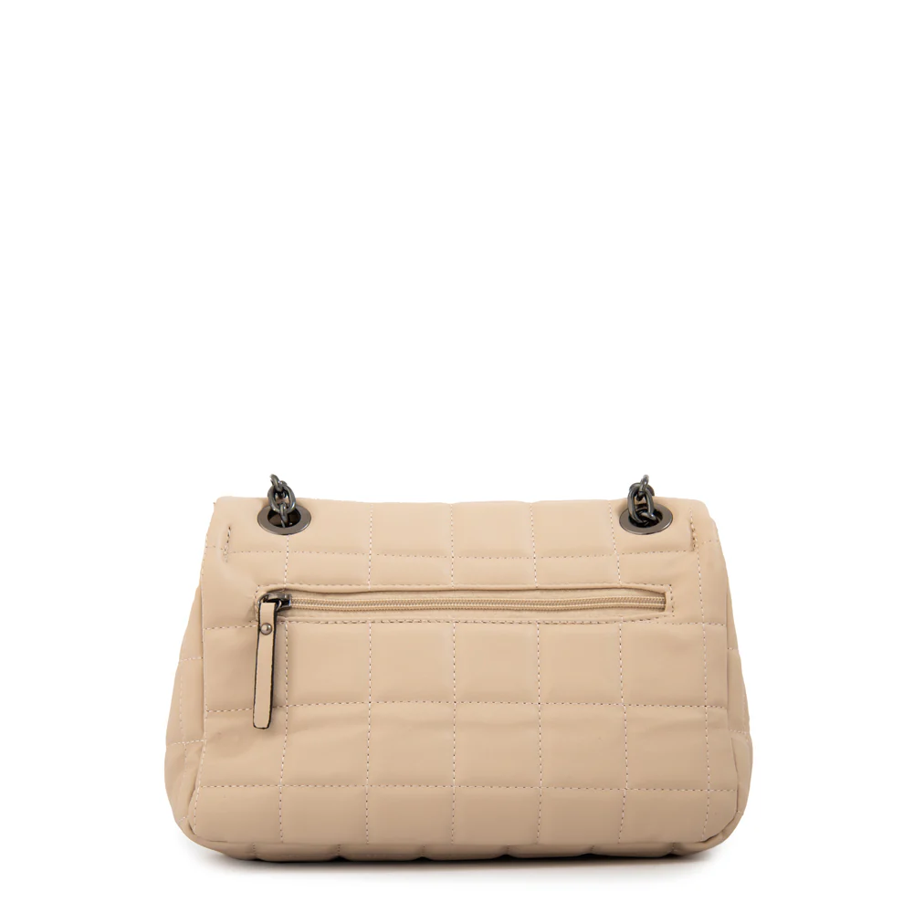 Cartera Bandolera con tapa mediana grecia blanco crudo - Imagen 3