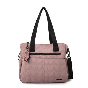 Cartera tote trinidad grande rosa viejo