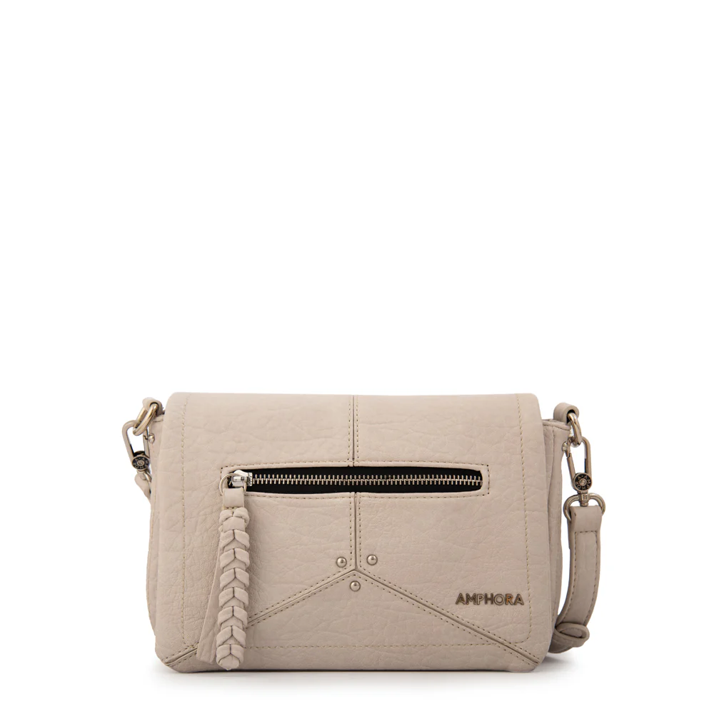 Cartera Bandolera edith pequeña blanco crudo