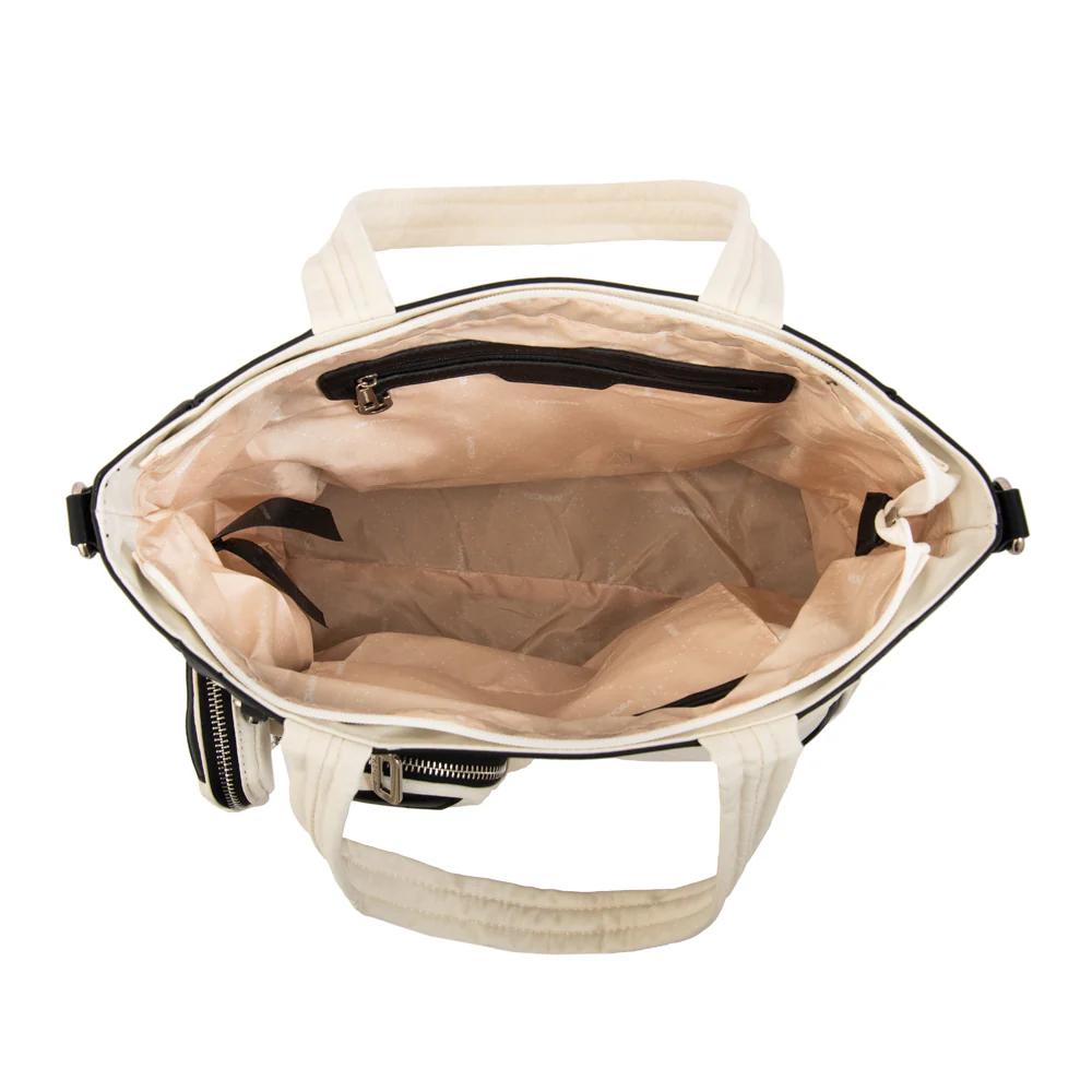 Cartera tote evany grande blanco crudo - Imagen 4