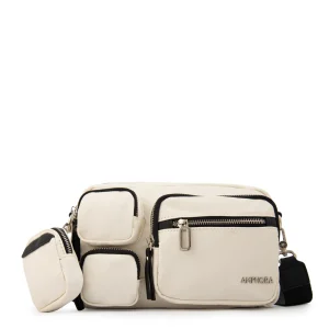 Cartera Bandolera evany grande blanco crudo