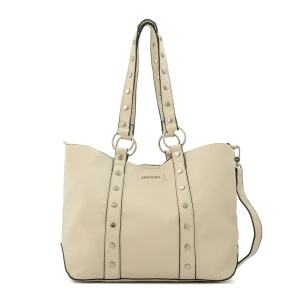 Cartera tote marlet mediana blanco crudo