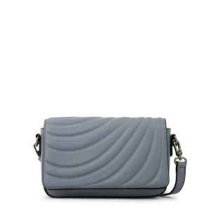 Cartera Bandolera con tapa ocean mediana denim