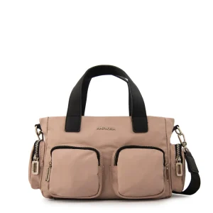 Cartera Bandolera teri mediana rosa viejo